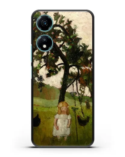 Чехол Елизавета с курицей под яблоней (Модерзон-Беккер Паула) силиконовый для Honor X5 Plus