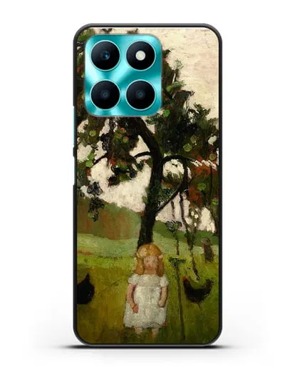 Чехол Елизавета с курицей под яблоней (Модерзон-Беккер Паула) силиконовый для Honor X6a