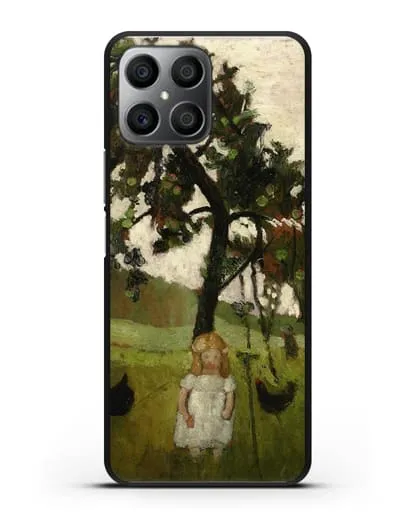 Чехол Елизавета с курицей под яблоней (Модерзон-Беккер Паула) силиконовый для Honor X8