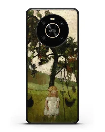 Чехол Елизавета с курицей под яблоней (Модерзон-Беккер Паула) силиконовый для Honor X9