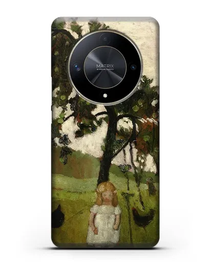 Чехол Елизавета с курицей под яблоней (Модерзон-Беккер Паула) силиконовый для Honor X9b