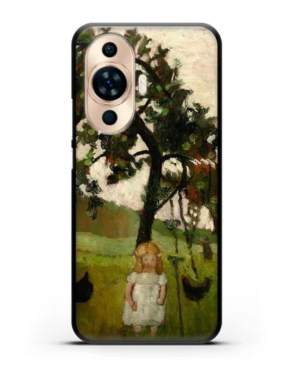 Чехол Елизавета с курицей под яблоней (Модерзон-Беккер Паула) силиконовый для Huawei Nova 11