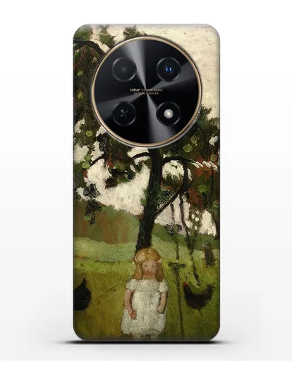 Чехол Елизавета с курицей под яблоней (Модерзон-Беккер Паула) силиконовый для Huawei Nova 12i