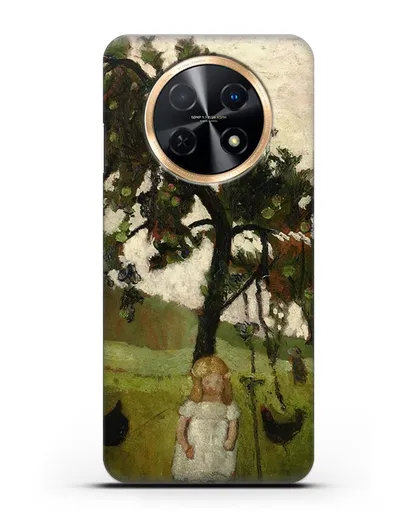 Чехол Елизавета с курицей под яблоней (Модерзон-Беккер Паула) силиконовый для Huawei Nova Y91