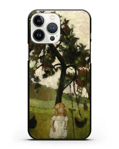 Чехол Елизавета с курицей под яблоней (Модерзон-Беккер Паула) силиконовый для iPhone 13 Pro Max