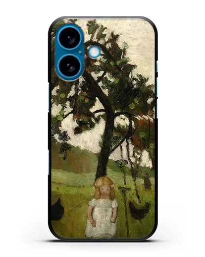 Чехол Елизавета с курицей под яблоней (Модерзон-Беккер Паула) силиконовый для iPhone 16