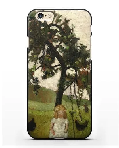 Чехол Елизавета с курицей под яблоней (Модерзон-Беккер Паула) силиконовый для iPhone 6