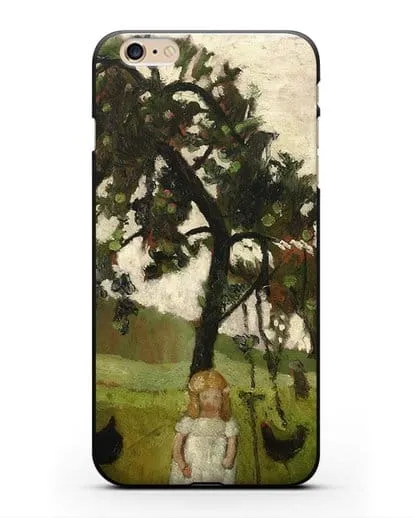 Чехол Елизавета с курицей под яблоней (Модерзон-Беккер Паула) силиконовый для iPhone 6 Plus