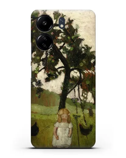 Чехол Елизавета с курицей под яблоней (Модерзон-Беккер Паула) силиконовый для Xiaomi Poco C65