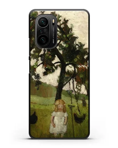 Чехол Елизавета с курицей под яблоней (Модерзон-Беккер Паула) силиконовый для Xiaomi Poco F3 Pro