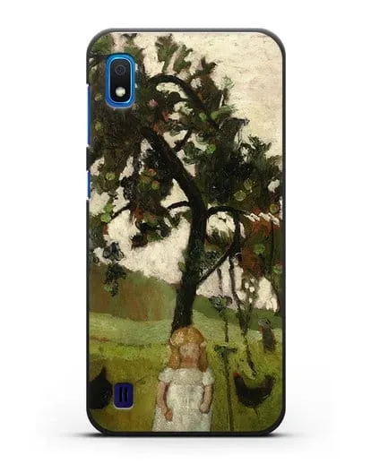 Чехол Елизавета с курицей под яблоней (Модерзон-Беккер Паула) силиконовый для Samsung Galaxy A10 [SM-A105F]