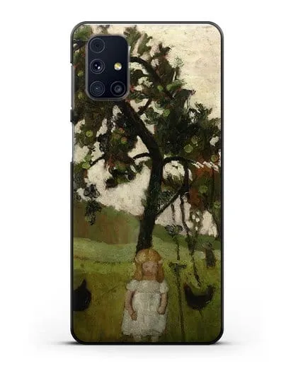 Чехол Елизавета с курицей под яблоней (Модерзон-Беккер Паула) силиконовый для Samsung Galaxy M31s [SM-M317F]