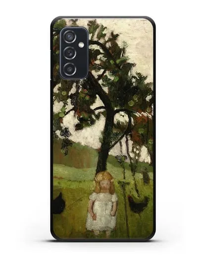 Чехол Елизавета с курицей под яблоней (Модерзон-Беккер Паула) силиконовый для Samsung Galaxy M52 [M526B]