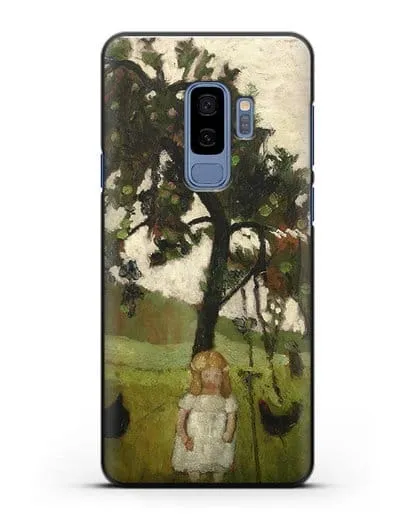 Чехол Елизавета с курицей под яблоней (Модерзон-Беккер Паула) силиконовый для Samsung Galaxy S9 Plus [SM-G965F]