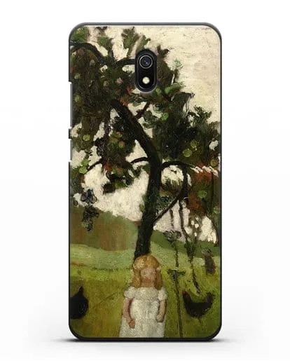 Чехол Елизавета с курицей под яблоней (Модерзон-Беккер Паула) силиконовый для Xiaomi Redmi 8A