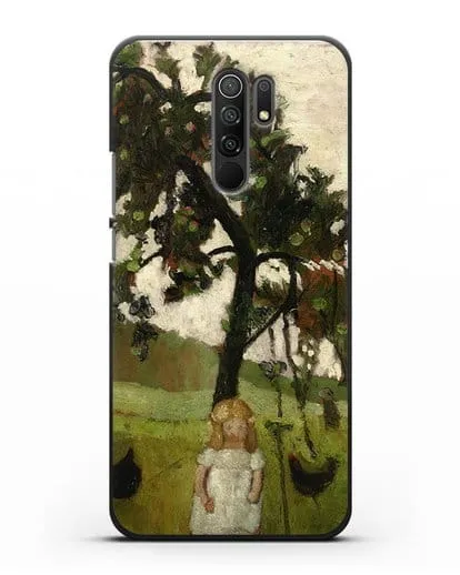 Чехол Елизавета с курицей под яблоней (Модерзон-Беккер Паула) силиконовый для Xiaomi Redmi 9