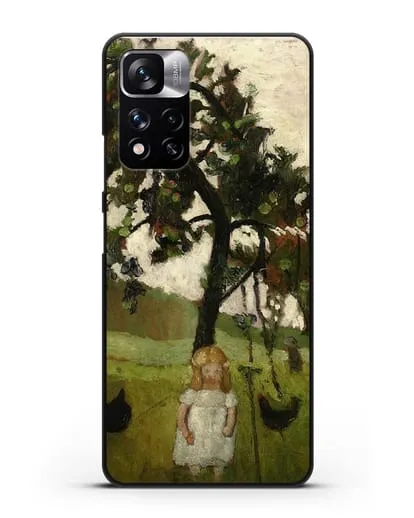 Чехол Елизавета с курицей под яблоней (Модерзон-Беккер Паула) силиконовый для Xiaomi Redmi Note 11 Pro Plus