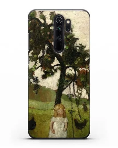 Чехол Елизавета с курицей под яблоней (Модерзон-Беккер Паула) силиконовый для Xiaomi Redmi Note 8 Pro