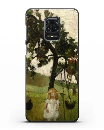 Чехол Елизавета с курицей под яблоней (Модерзон-Беккер Паула) силиконовый для Xiaomi Redmi Note 9 Pro