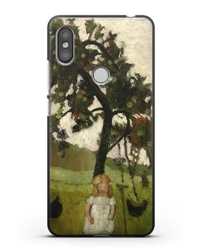 Чехол Елизавета с курицей под яблоней (Модерзон-Беккер Паула) силиконовый для Xiaomi Redmi S2