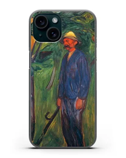Чехол Плодородие II (Мунк Эдвард) силиконовый для iPhone 15