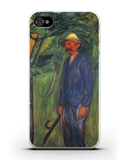 Чехол Плодородие II (Мунк Эдвард) силиконовый для iPhone 4/4s