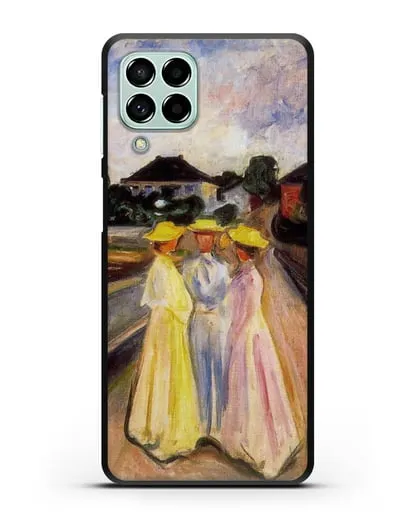 Чехол Три девушки на причале (Мунк Эдвард) силиконовый для Samsung Galaxy M53 [SM-M536]