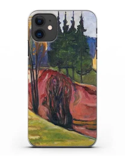 Чехол Тюрингенский Лес (Мунк Эдвард) силиконовый для iPhone 11