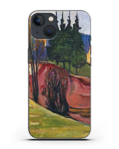 Чехол Тюрингенский Лес (Мунк Эдвард) силиконовый для iPhone 13