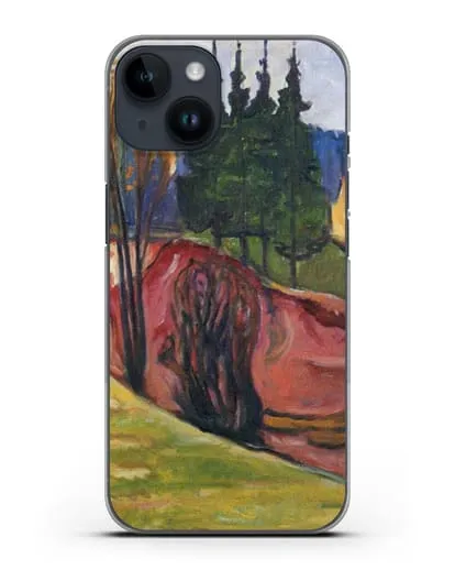 Чехол Тюрингенский Лес (Мунк Эдвард) силиконовый для iPhone 14