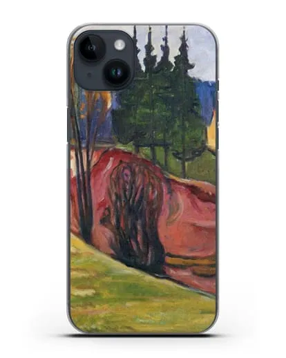 Чехол Тюрингенский Лес (Мунк Эдвард) силиконовый для iPhone 14 Plus