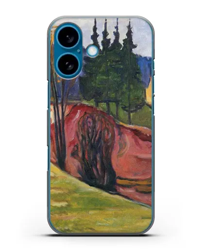 Чехол Тюрингенский Лес (Мунк Эдвард) силиконовый для iPhone 16