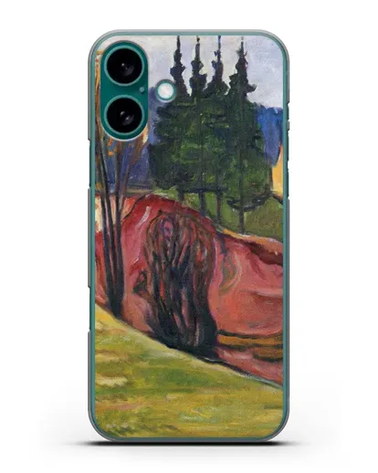 Чехол Тюрингенский Лес (Мунк Эдвард) силиконовый для iPhone 16 Plus