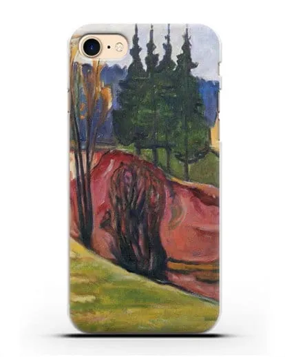 Чехол Тюрингенский Лес (Мунк Эдвард) силиконовый для iPhone 8