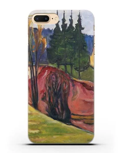 Чехол Тюрингенский Лес (Мунк Эдвард) силиконовый для iPhone 8 Plus