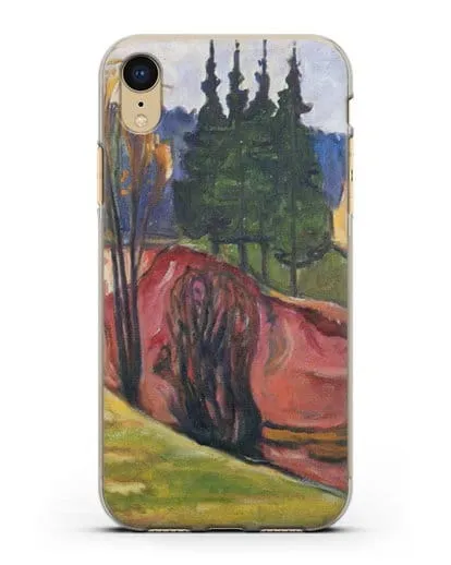 Чехол Тюрингенский Лес (Мунк Эдвард) силиконовый для iPhone XR