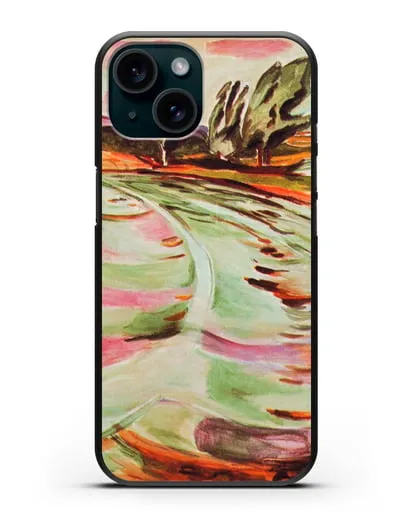 Чехол Волна (Мунк Эдвард) силиконовый для iPhone 15