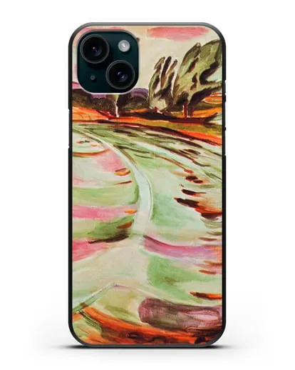 Чехол Волна (Мунк Эдвард) силиконовый для iPhone 15 Plus