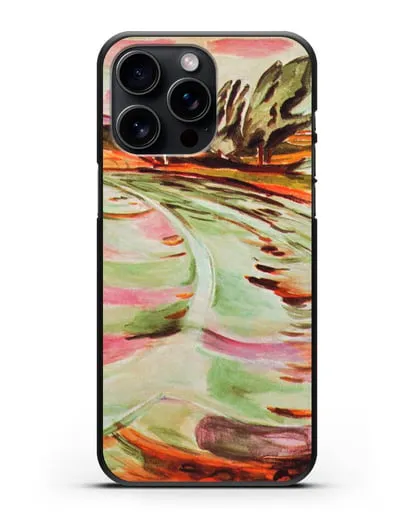 Чехол Волна (Мунк Эдвард) силиконовый для iPhone 15 Pro Max