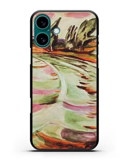 Чехол Волна (Мунк Эдвард) силиконовый для iPhone 16 Plus