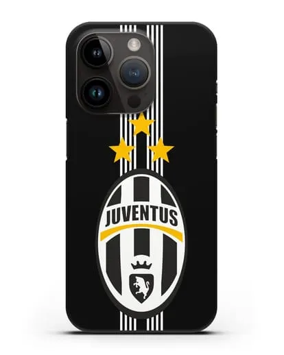 Чехол с логотипом Ювентус силиконовый для iPhone 14 Pro