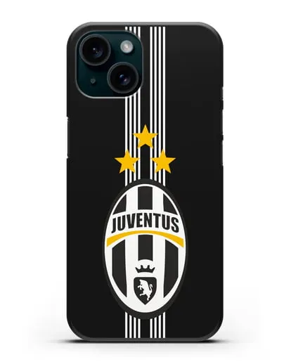 Чехол с логотипом Ювентус силиконовый для iPhone 15