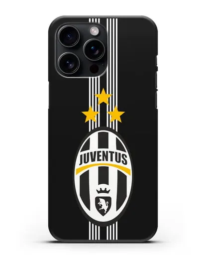 Чехол с логотипом Ювентус силиконовый для iPhone 15 Pro Max