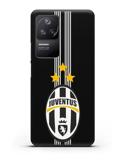 Чехол с логотипом Ювентус силиконовый для Xiaomi Poco F4