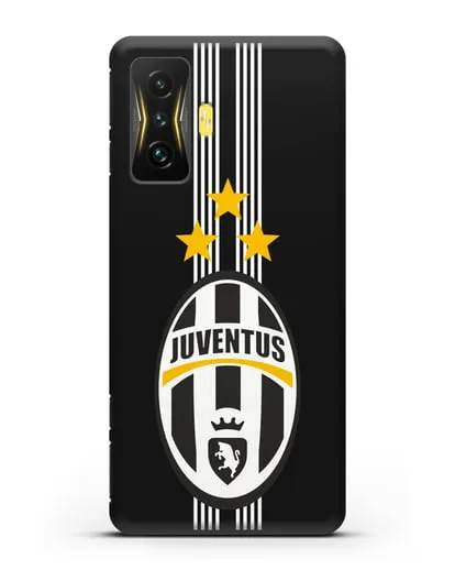 Чехол с логотипом Ювентус силиконовый для Xiaomi Poco F4 GT