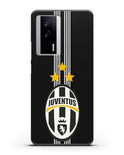 Чехол с логотипом Ювентус силиконовый для Xiaomi Poco F5 Pro