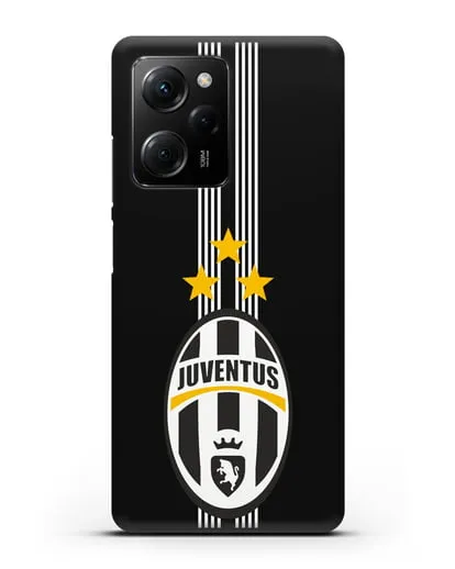 Чехол с логотипом Ювентус силиконовый для Xiaomi Poco X5 Pro