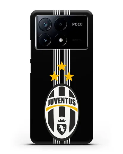 Чехол с логотипом Ювентус силиконовый для Xiaomi Poco X6 Pro