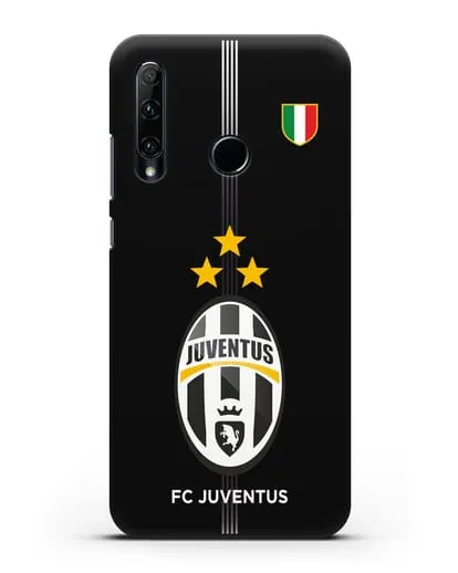 Чехол Ювентус со звездами и флагом Италии силиконовый для Honor 20e