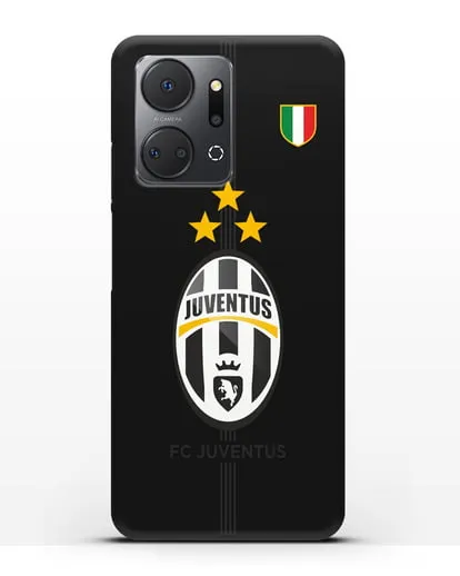 Чехол Ювентус со звездами и флагом Италии силиконовый для Honor X7a